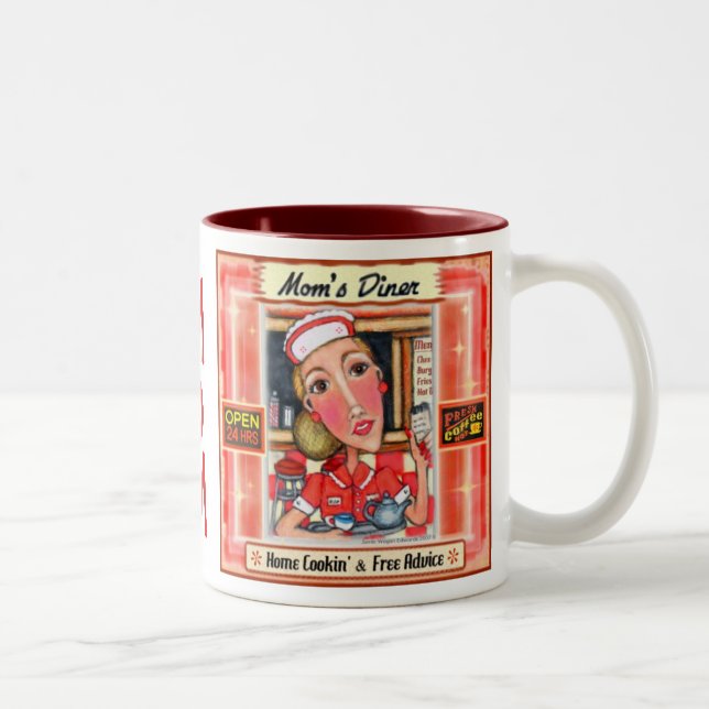 2 Couleurs Tasse de conception d'art de cuisine du (Droit)
