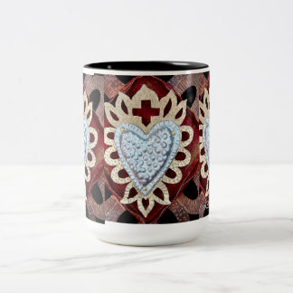 2 Couleurs Tasse de conception de coeur de Milagro