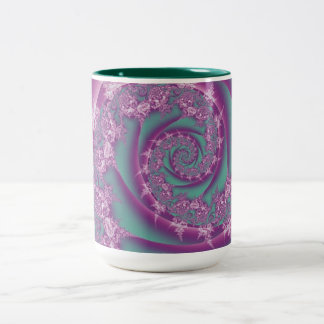 2 Couleurs Tasse de conception de remous de rose