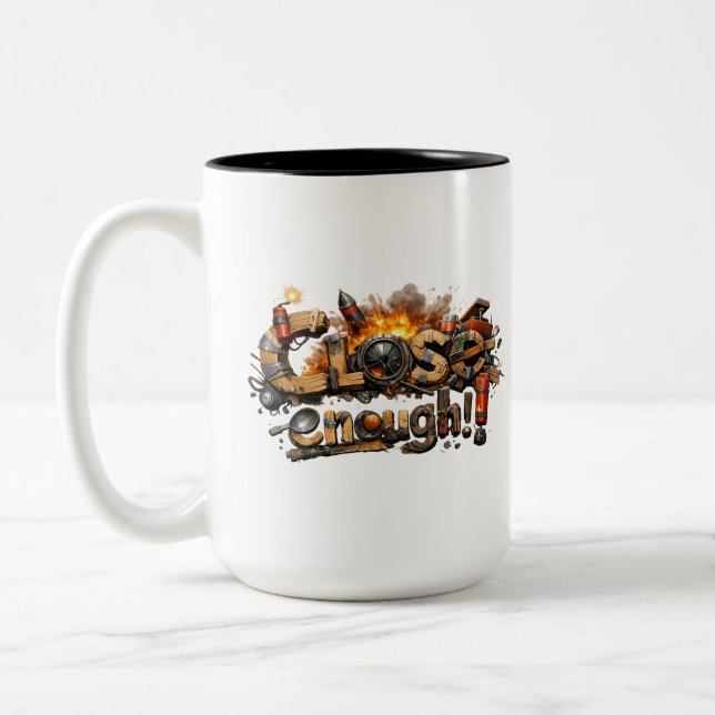 2 Couleurs Tasse de construction à peu près (Gauche)