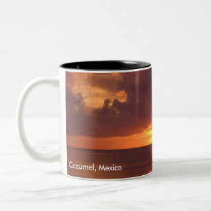2 Couleurs Tasse de coucher du soleil