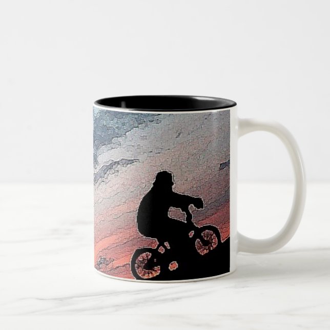 2 Couleurs Tasse de coucher du soleil de Bmx (Droit)