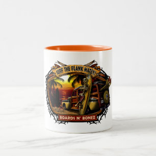 2 Couleurs Tasse de coucher du soleil de Davey Bonez Woody