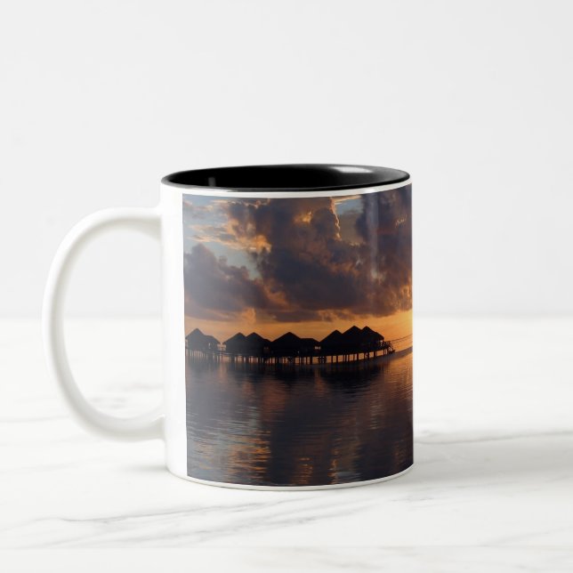 2 Couleurs Tasse de coucher du soleil de Huahine (Gauche)