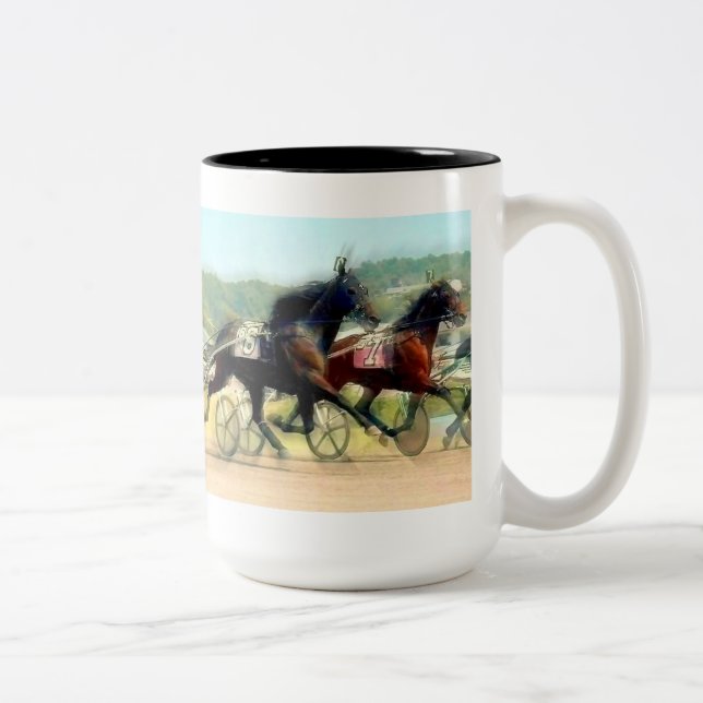 2 Couleurs Tasse de course d'attelages (Droit)