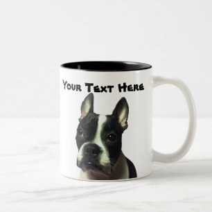 2 Couleurs Tasse de coutume de Boston Terrier