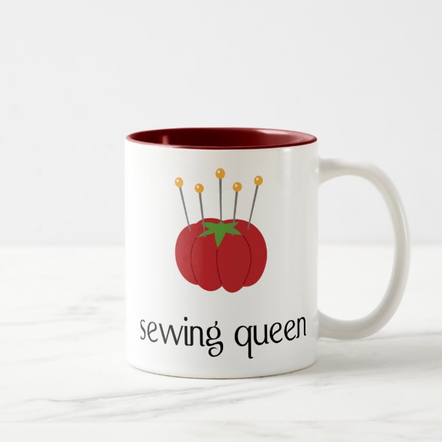 2 Couleurs Tasse de couture de la Reine (Droit)