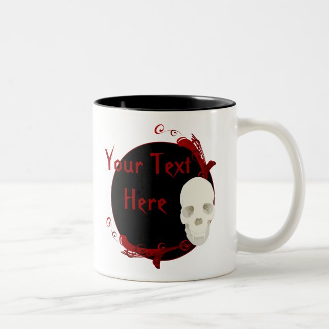 2 Couleurs Tasse de crâne (Droit)