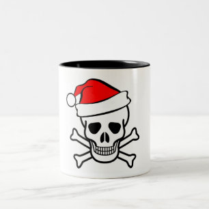 2 Couleurs tasse de crâne de père Noël
