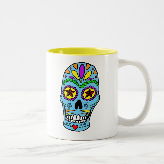 2 Couleurs Tasse de crâne de sucre (Droit)