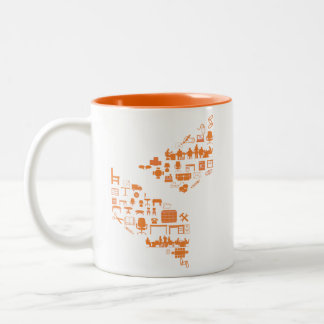 2 Couleurs tasse de Cubicles.com