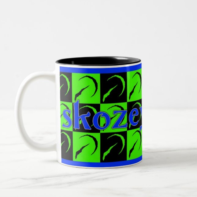 2 Couleurs tasse de damier de fetisch de skozey (Gauche)