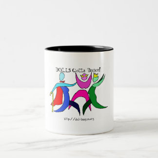 2 Couleurs Tasse de danse