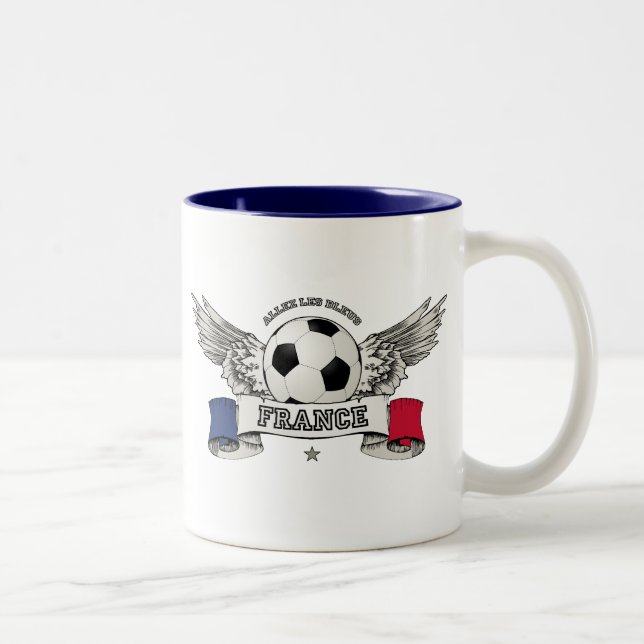 2 Couleurs Tasse de défenseur d'équipe nationale du football (Droit)