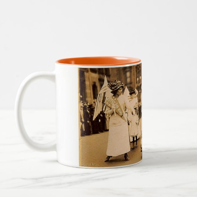 2 Couleurs Tasse de défilé de suffragette (Gauche)