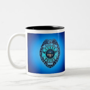 2 Couleurs Tasse de Département de Police d'Akron Ohio