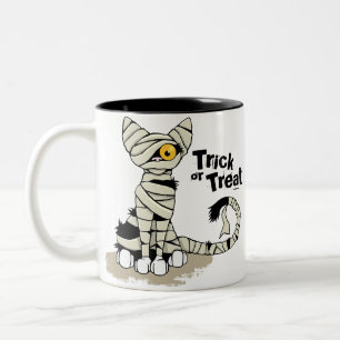 2 Couleurs Tasse de des bonbons ou un sort de chat de maman