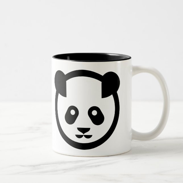 2 Couleurs Tasse de deux pandas (Droit)