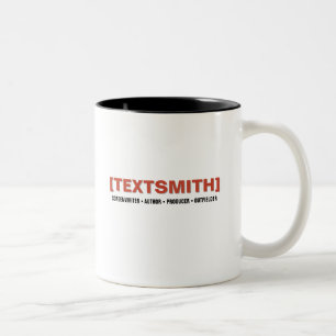 2 Couleurs Tasse de deux tons - logo [TEXTSMITH]