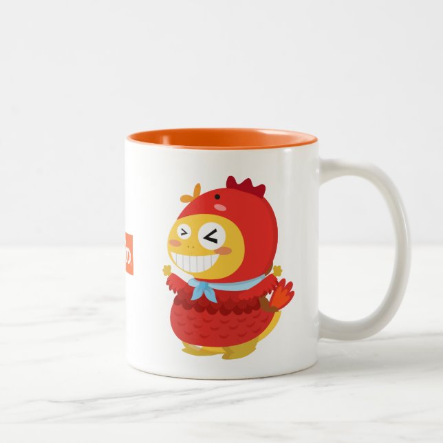2 Couleurs Tasse de Dino de coq de VIPKID (Droit)