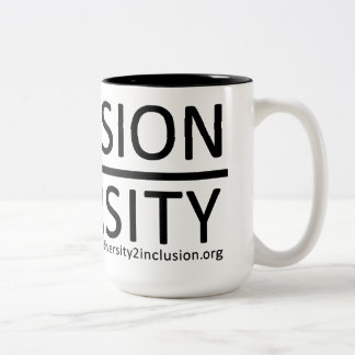 2 Couleurs Tasse de diversité et d'inclusion