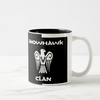 2 Couleurs Tasse de double image de clan de Snowhawk
