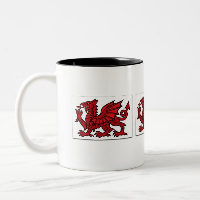 2 Couleurs Tasse de dragon de Gallois (Gauche)