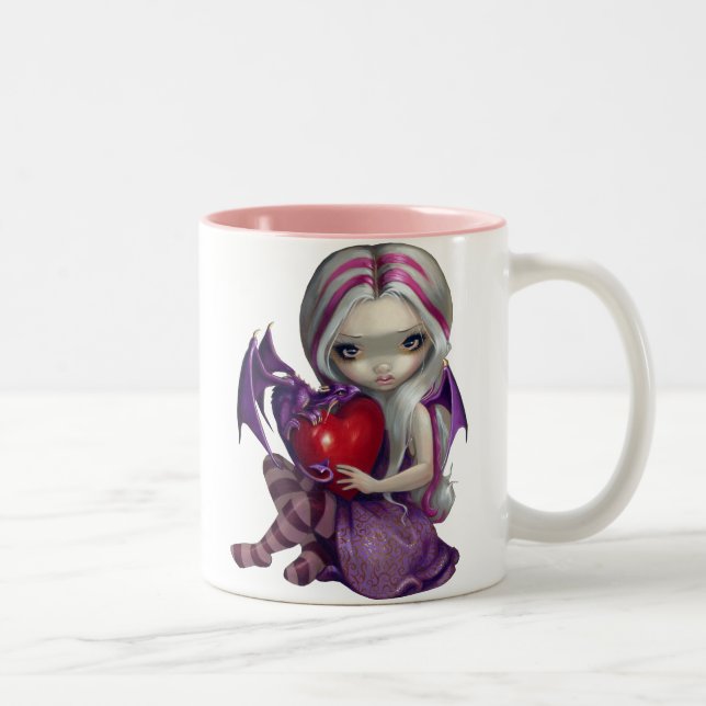 2 Couleurs Tasse "de dragon de Valentine" (Droit)