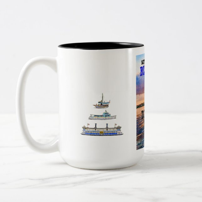 2 Couleurs Tasse de drapeau bleu (Gauche)