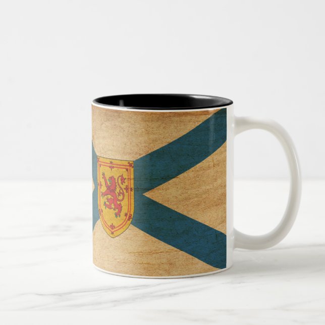 2 Couleurs Tasse de drapeau de la Nouvelle-Écosse (Droit)