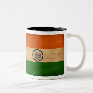 2 Couleurs Tasse de drapeau de l'Inde
