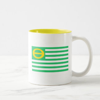 2 Couleurs Tasse de drapeau d'écologie