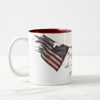 2 Couleurs Tasse de drapeau définie par liberté