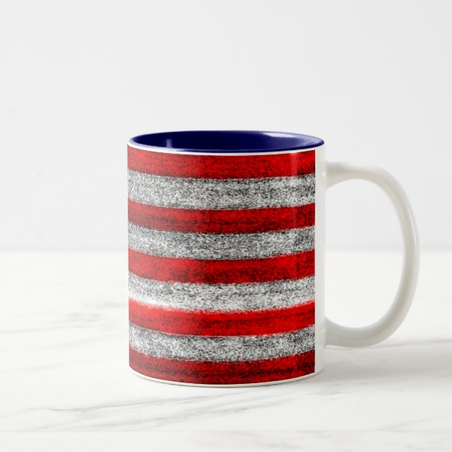 2 Couleurs Tasse de DRAPEAU des USA, Amérique (Droit)