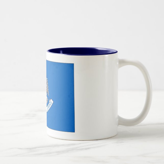 2 Couleurs Tasse de drapeau d'état de la Louisiane (Droit)