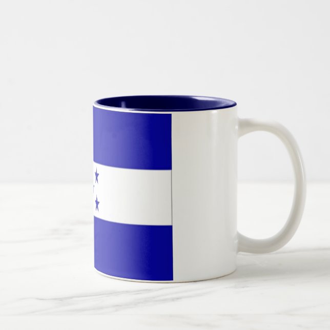2 Couleurs Tasse de drapeau du Honduras (Droit)