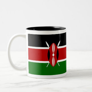 2 Couleurs Tasse de drapeau du Kenya