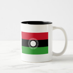 2 Couleurs Tasse de drapeau du Malawi