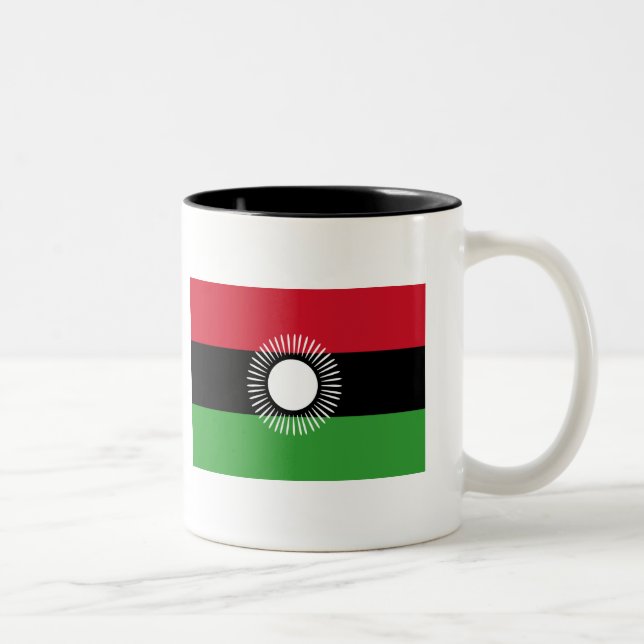 2 Couleurs Tasse de drapeau du Malawi (Droit)