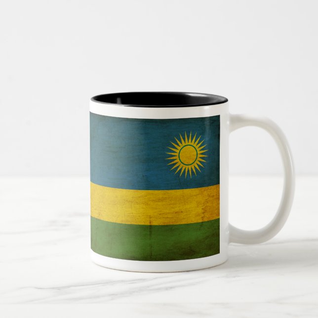 2 Couleurs Tasse de drapeau du Rwanda (Droit)