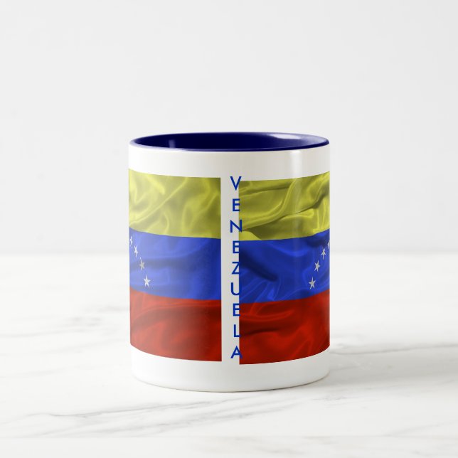 2 Couleurs Tasse de drapeau du Venezuela (Centre)