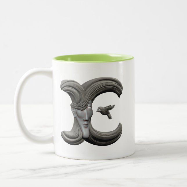 2 Couleurs Tasse d'E (droitière) (Gauche)
