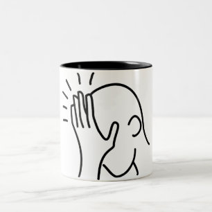 2 Couleurs Tasse de Facepalm