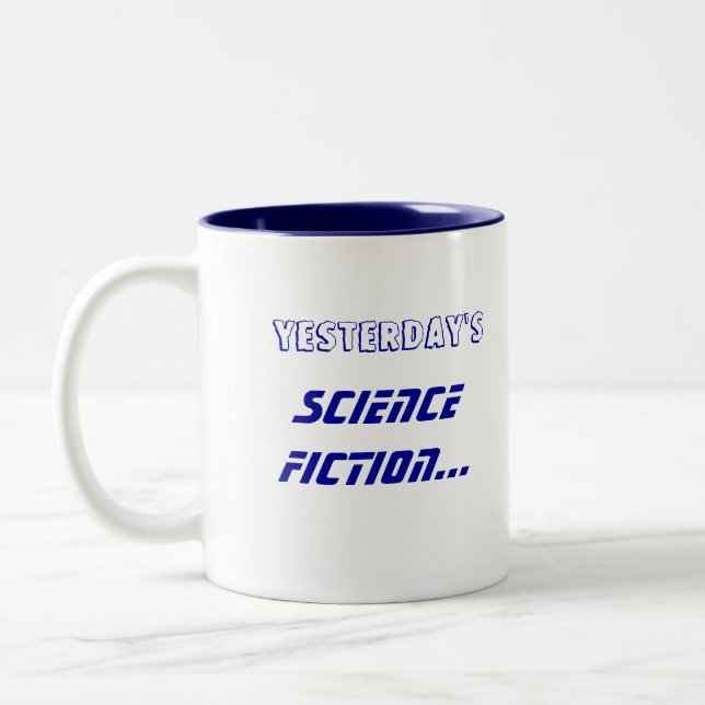 2 Couleurs Tasse de fait de la Science de la science-fiction (Gauche)
