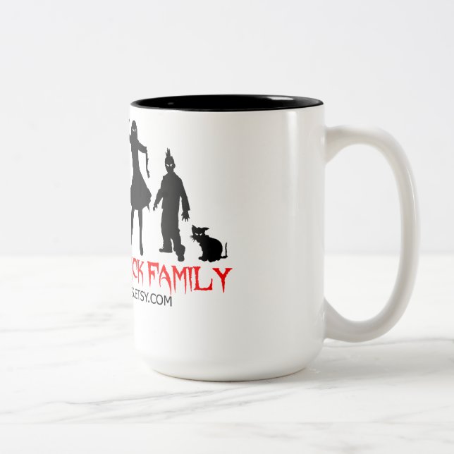2 Couleurs Tasse de famille de zombi (Droit)