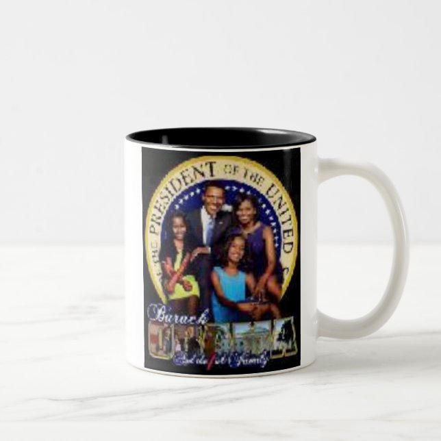 2 Couleurs Tasse de famille d'Obama (Droit)