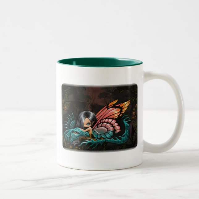 2 Couleurs Tasse de fée de dragon (Droit)
