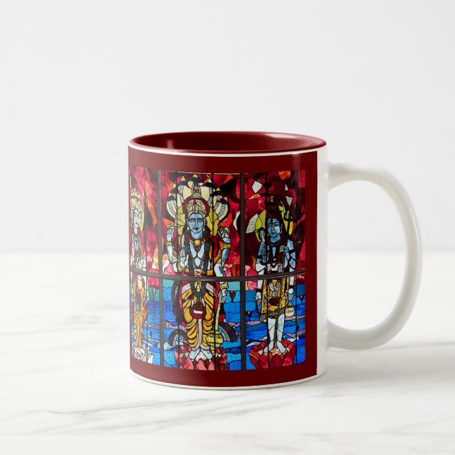 2 Couleurs Tasse de fenêtre en verre teinté de trinité (Droit)