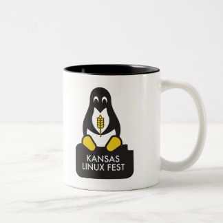 2 Couleurs Tasse de Fest du Kansas Linux
