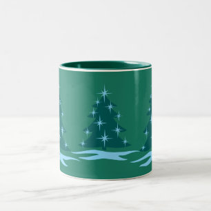 2 Couleurs Tasse de fête d'arbre de Noël de tasse de café de